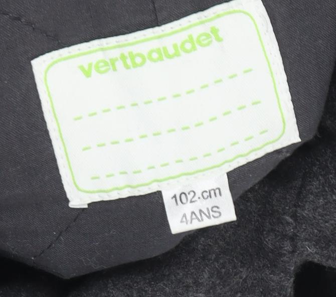 Vertbaudet Boys Grey Pea Coat, 4 Years - Warm & Stylish