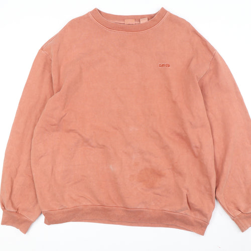 Levi's Men's Pink Crew Neck Pullover Sweatshirt M