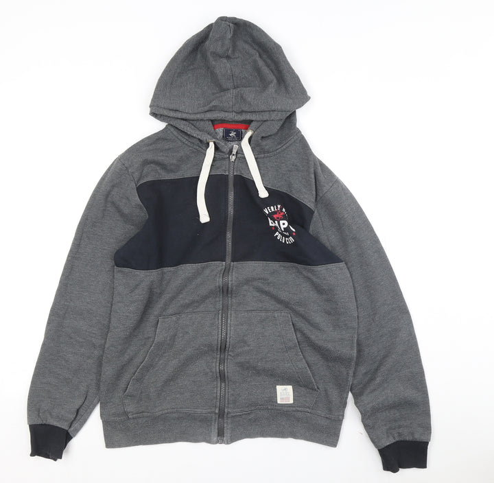 Beverly Hills Polo Club Men's Grey Hoodie, L