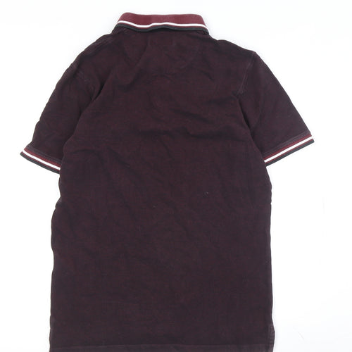 Jack & Jones Men's Red Polo, Medium, Short Sleeve, Cotton