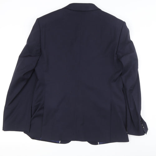 Marks and Spencer Men's Blue Blazer, Size 38S, Tailored Fit