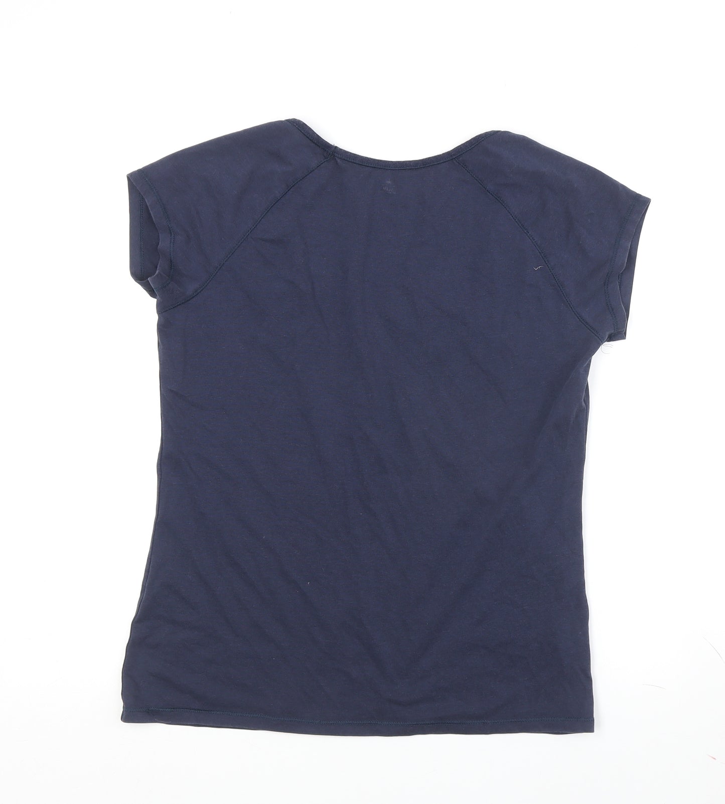Rohnisch Women's Blue Basic T-Shirt, S, Short Sleeve