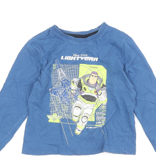 Toy Story Boys Blue Buzz Lightyear Long Sleeve T-Shirt 3-4 Years