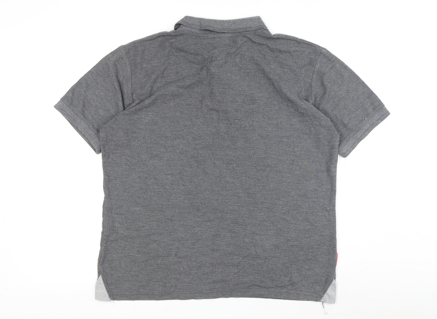 Slazenger Men's Grey Polo Shirt Regular Fit Size L