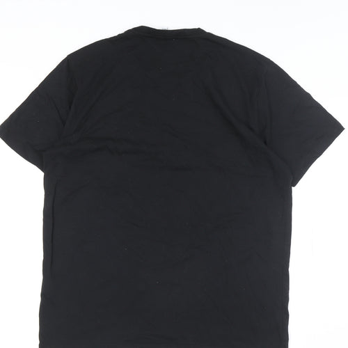 Reiss Men's Black Large Crew Neck T-Shirt