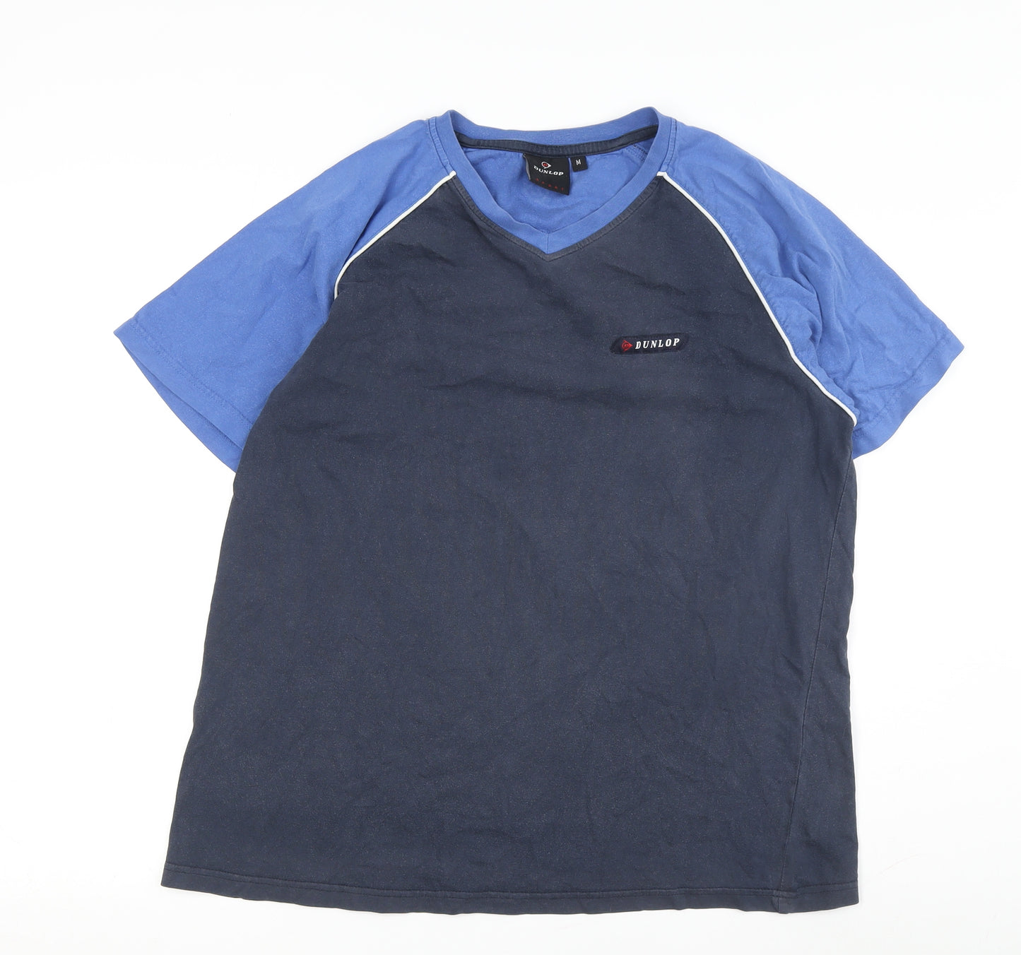 Dunlop Men's M Blue V-Neck T-Shirt