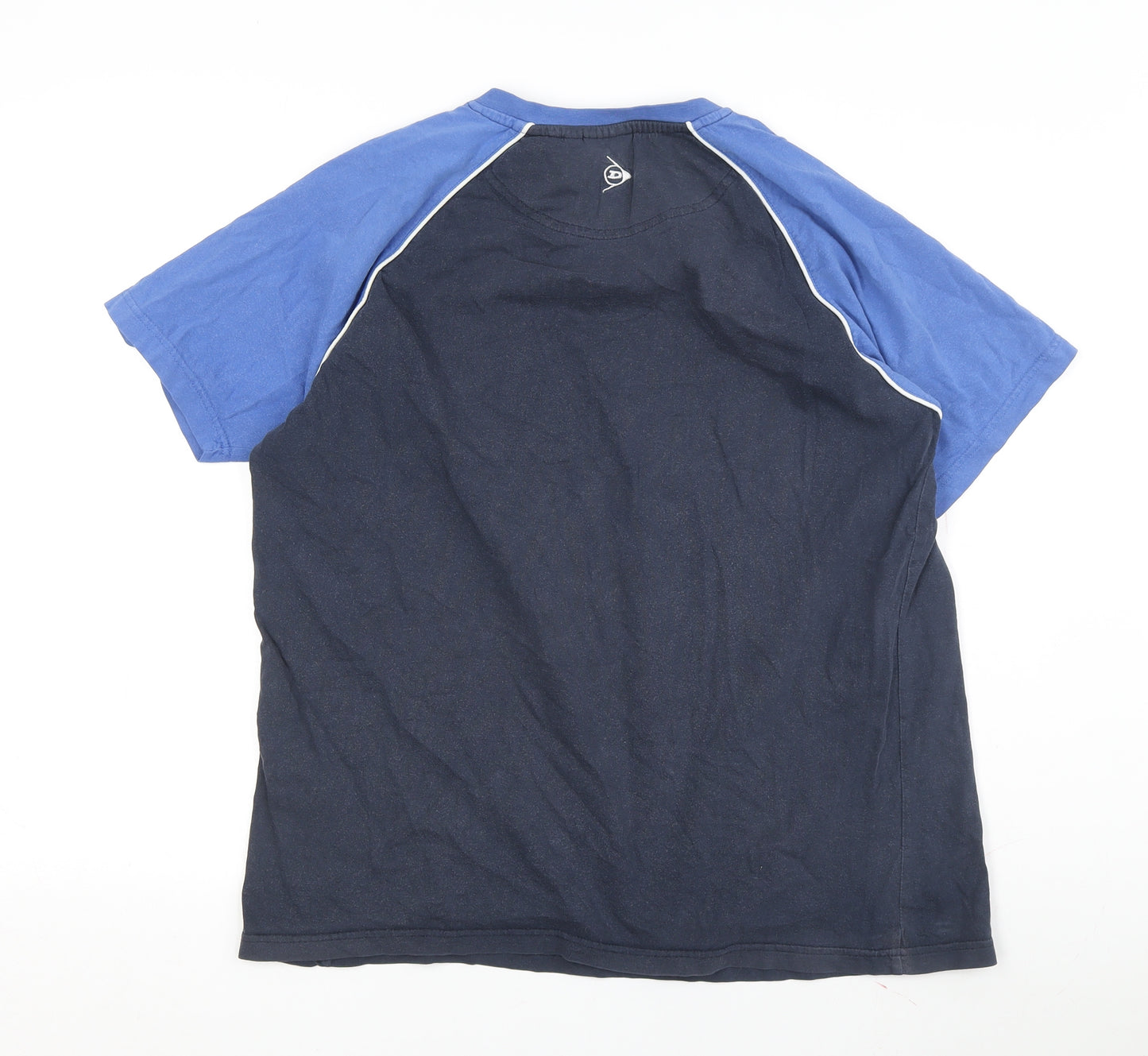 Dunlop Men's M Blue V-Neck T-Shirt