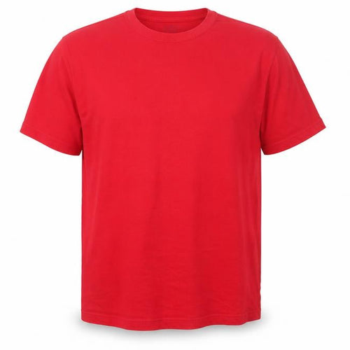 Lands' End Men's Red Cotton Crew Neck T-Shirt L