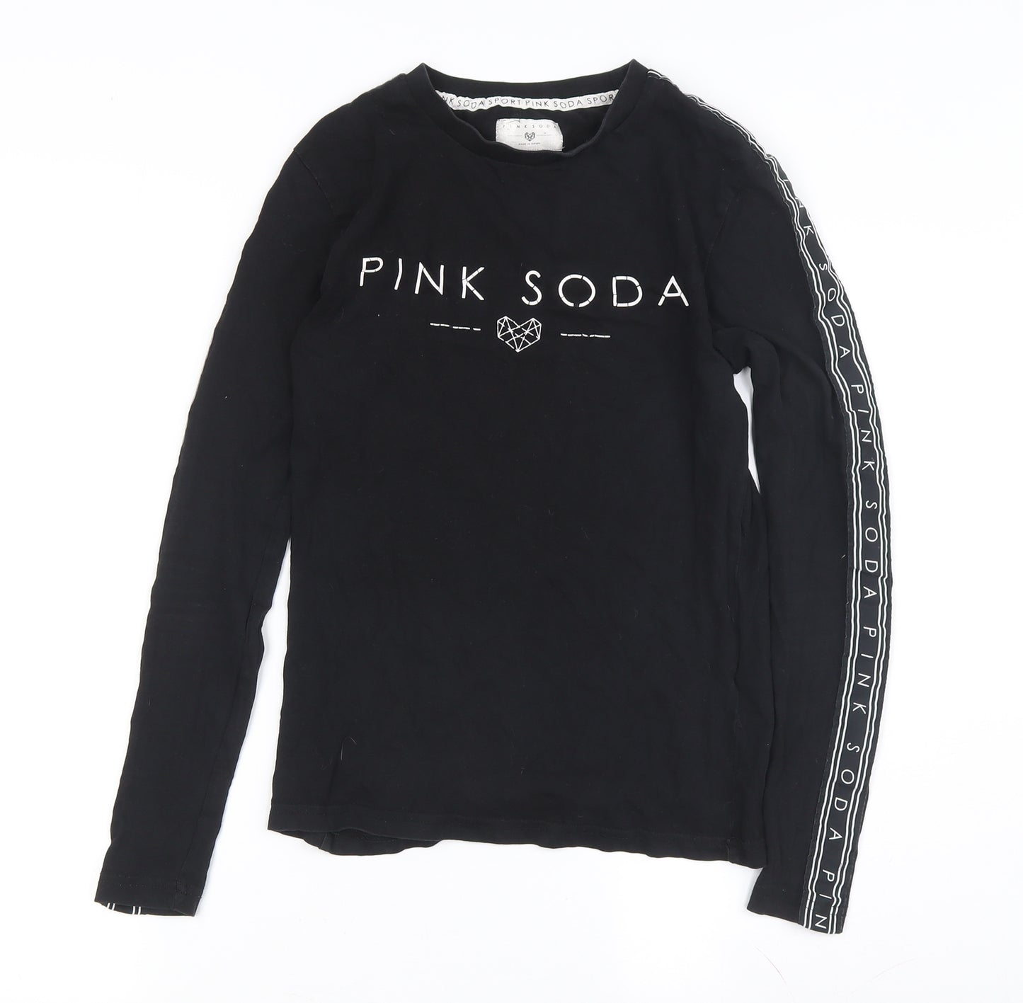 Pink Soda Women’s Black Long Sleeve T-Shirt Size 6