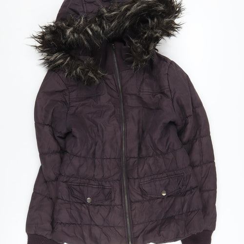 Dorothy Perkins Women's Black Puffer Jacket Size 12