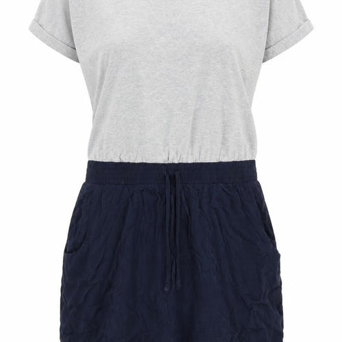 Marks and Spencer Women's Grey Navy T-Shirt Dress Size 16