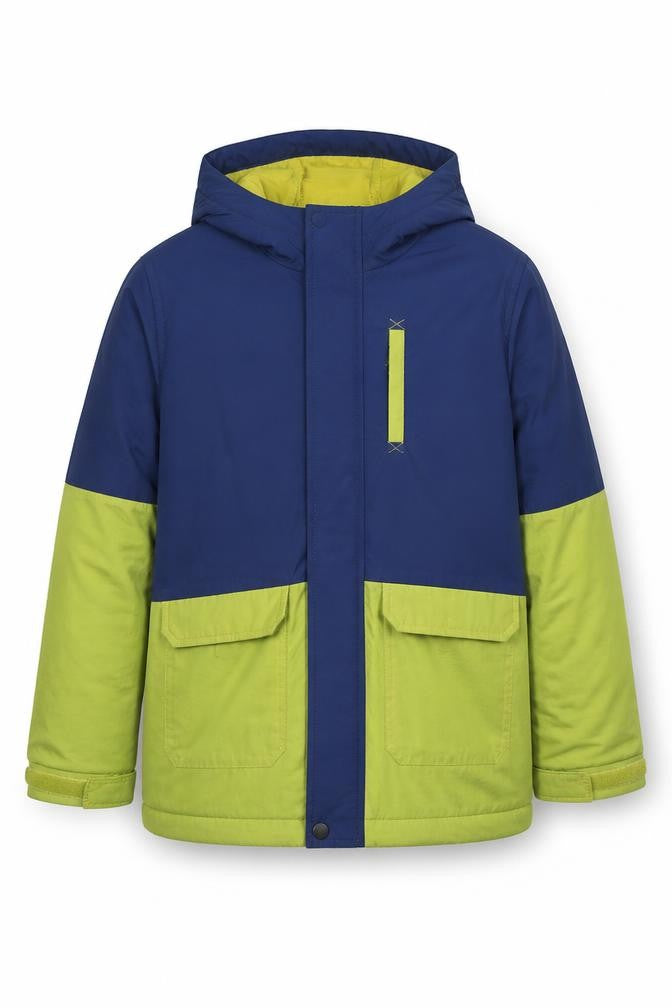 Front view of Zara boys’ multicoloured nylon parka jacket 9 years