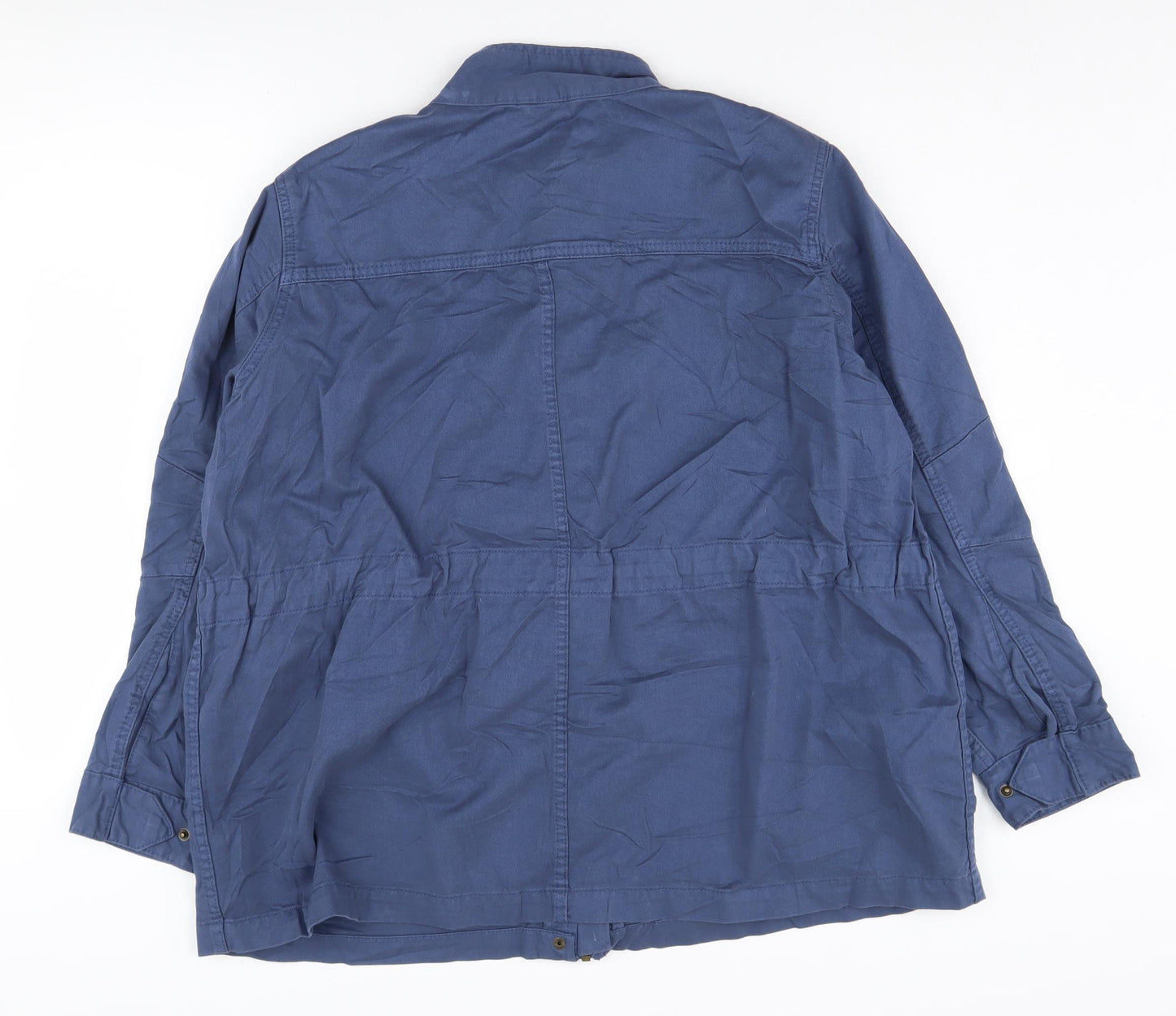 Marks and Spencer Women's Blue Military Jacket, Size 20