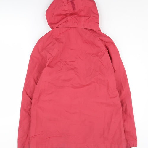 Peter Storm Women's Red Hooded Rain Coat Size 12
