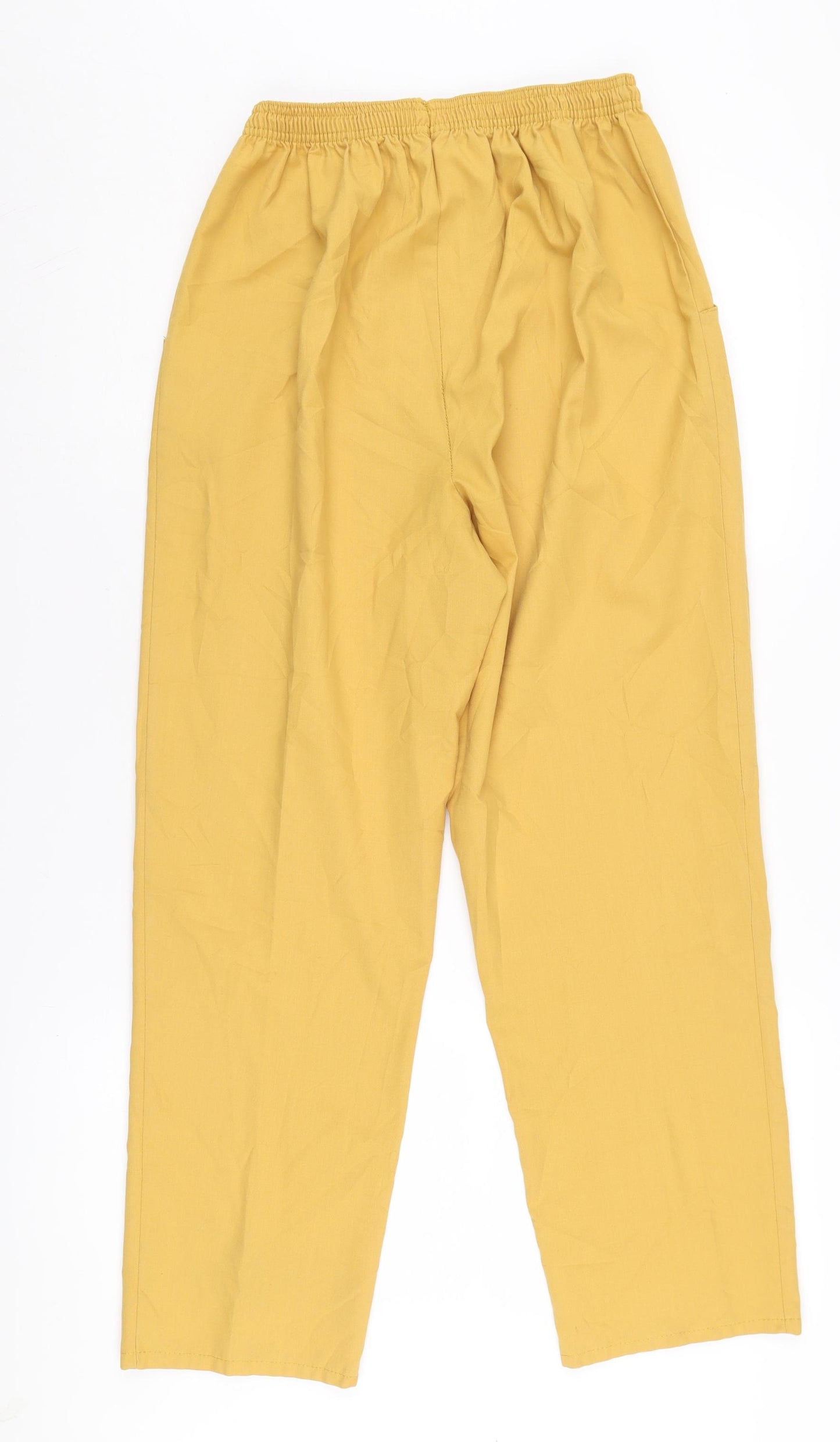 Rushcliffe Women's Yellow Straight Trousers Size 16