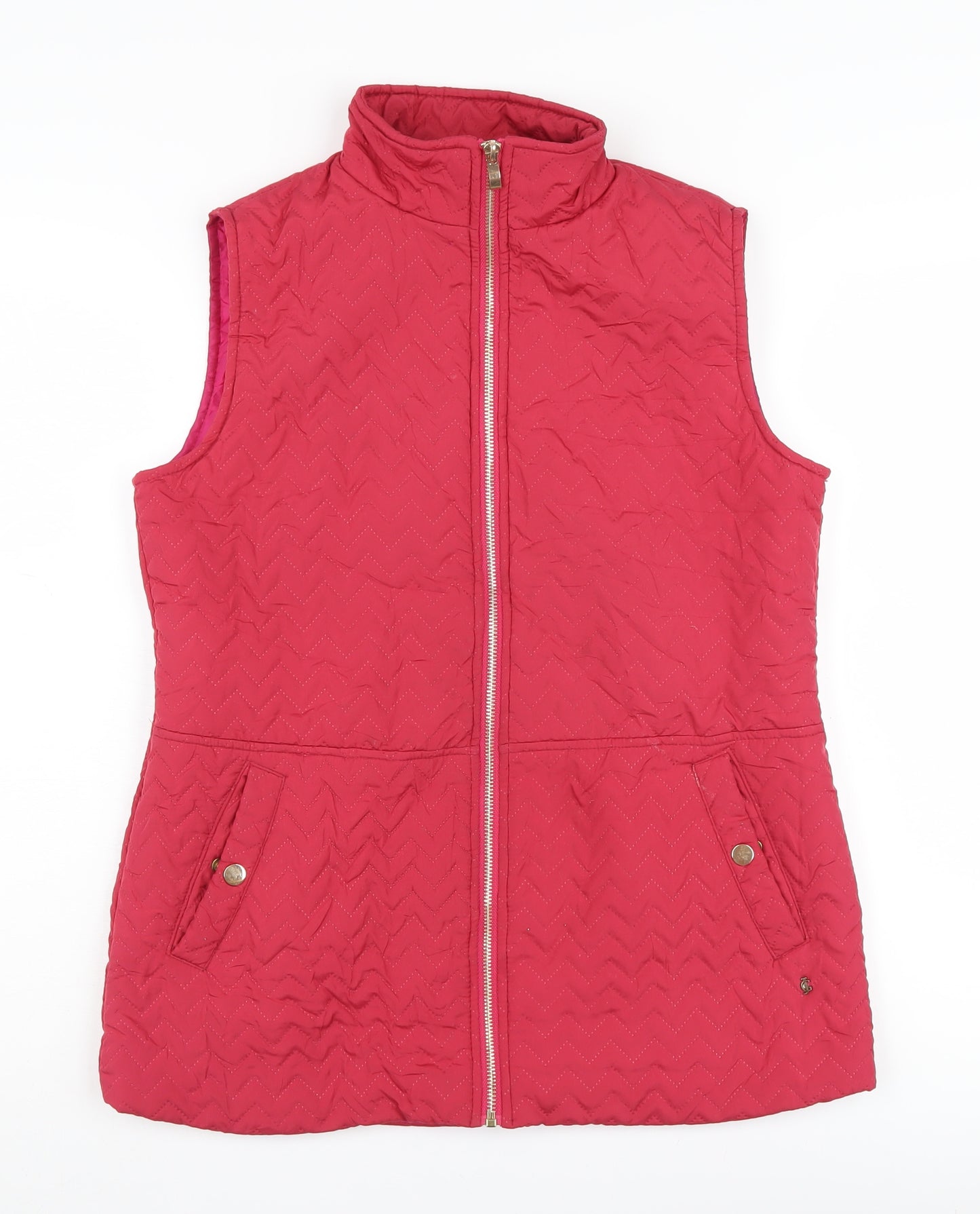 Jessica Graaf Women's Red Quilted Waistcoat Size S