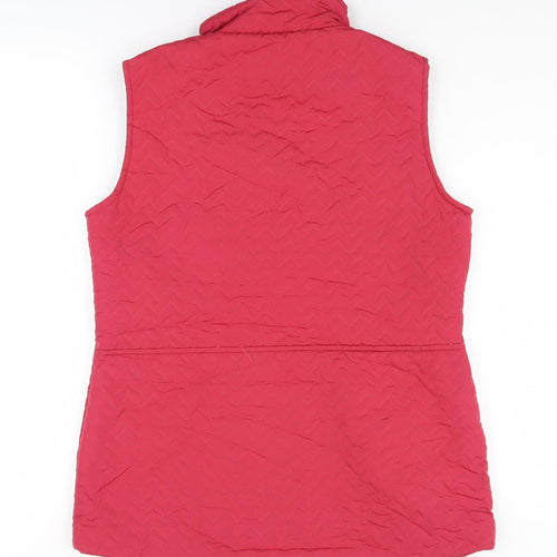 Jessica Graaf Women's Red Quilted Waistcoat Size S