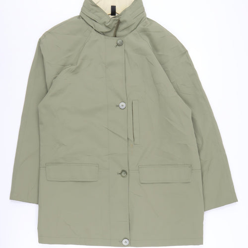 SCL Sport Women's Green Mid-Length Rain Coat Size 16