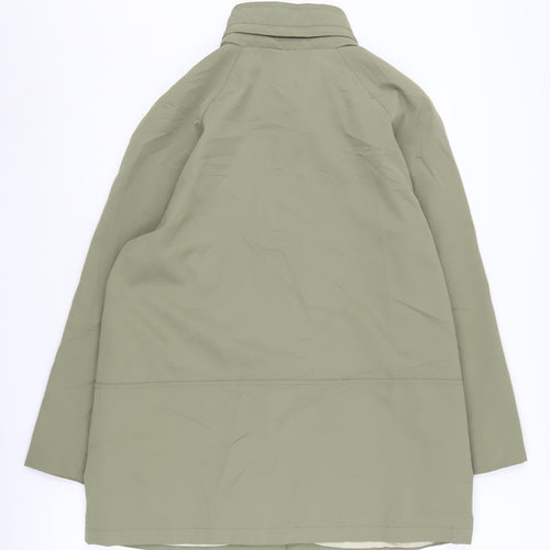 SCL Sport Women's Green Mid-Length Rain Coat Size 16