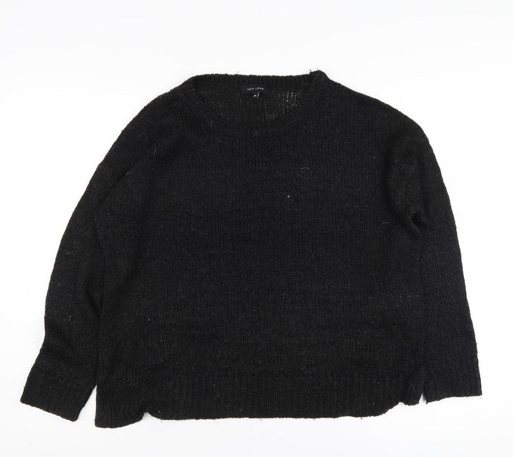 New Look Women's Black Pullover Jumper, Medium