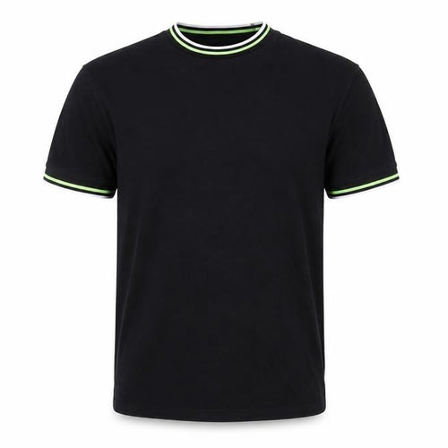 Topman Men's Black Crew Neck Cotton T-Shirt S