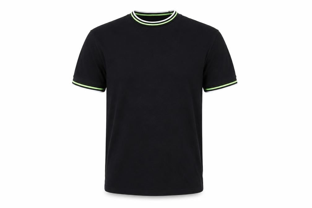 Topman Men's Black Crew Neck Cotton T-Shirt S