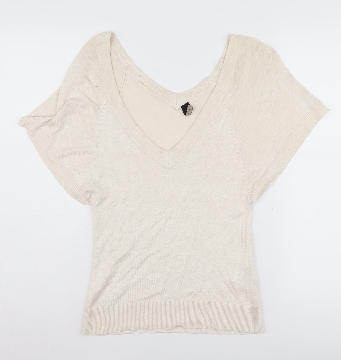 Topshop Women's Ivory Pullover Jumper Size 8