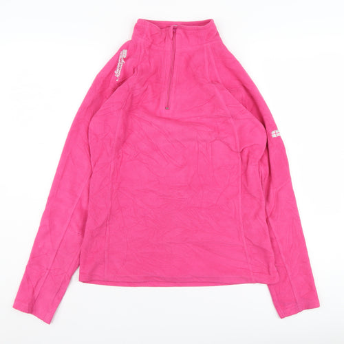 Geographical Norway Women's Pink Fleece Pullover Sweatshirt M