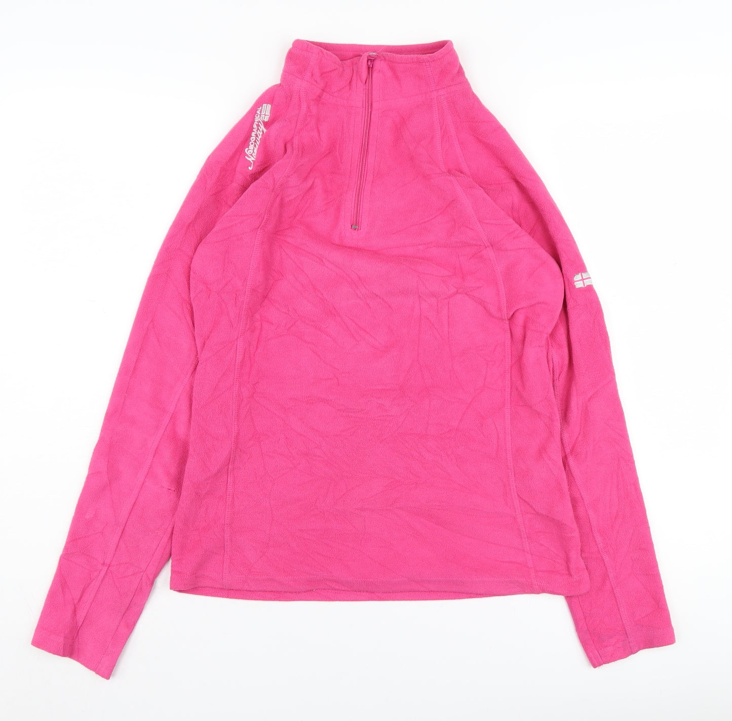 Geographical Norway Women's Pink Fleece Pullover Sweatshirt M