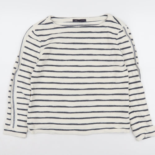 Marks and Spencer Women's Striped Pullover - Size 8