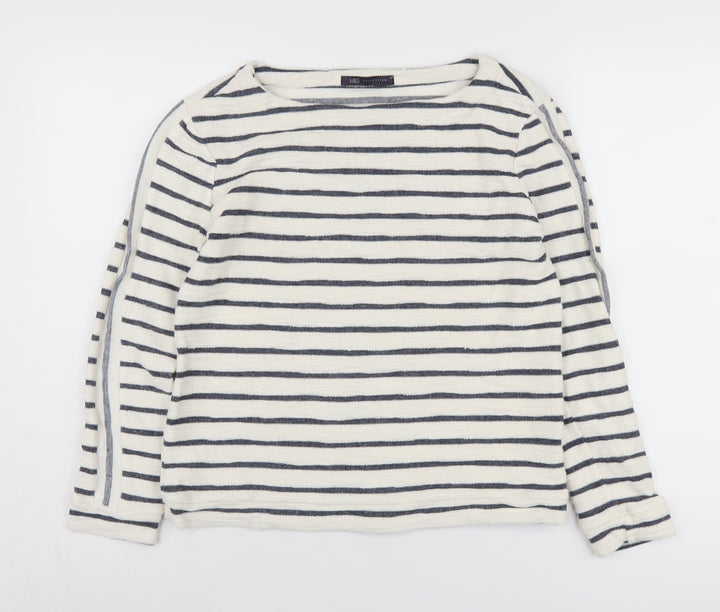 Marks and Spencer Women's Striped Pullover - Size 8