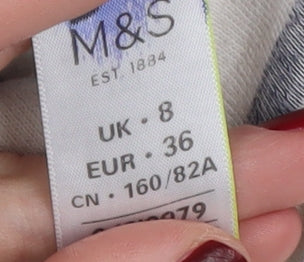 Marks and Spencer Women's Striped Pullover - Size 8