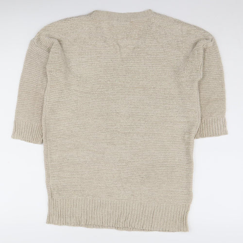 Wallis Women's Beige V-Neck Cardigan M