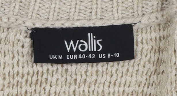 Wallis Women's Beige V-Neck Cardigan M