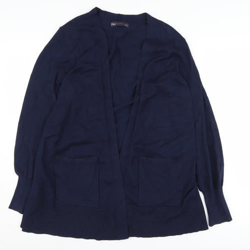 Marks and Spencer Women's Blue Cardigan, Size S, Viscose Blend