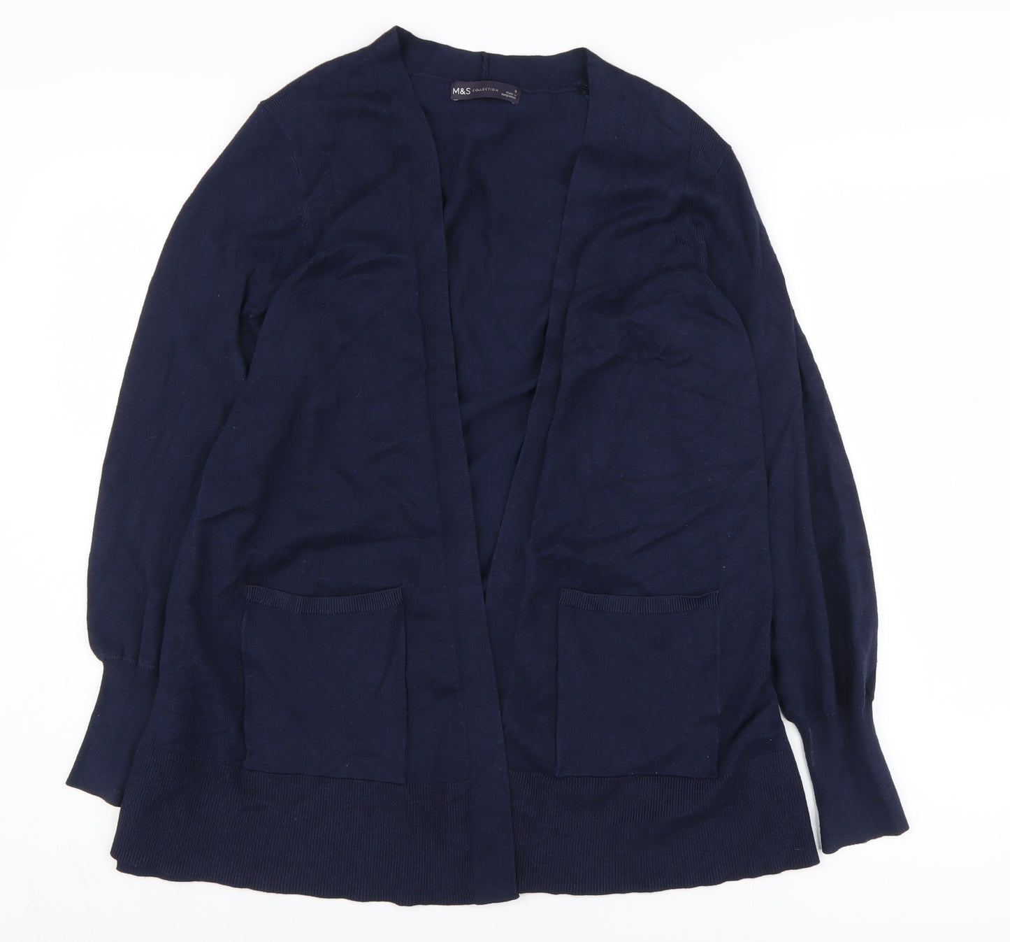 Marks and Spencer Women's Blue Cardigan, Size S, Viscose Blend