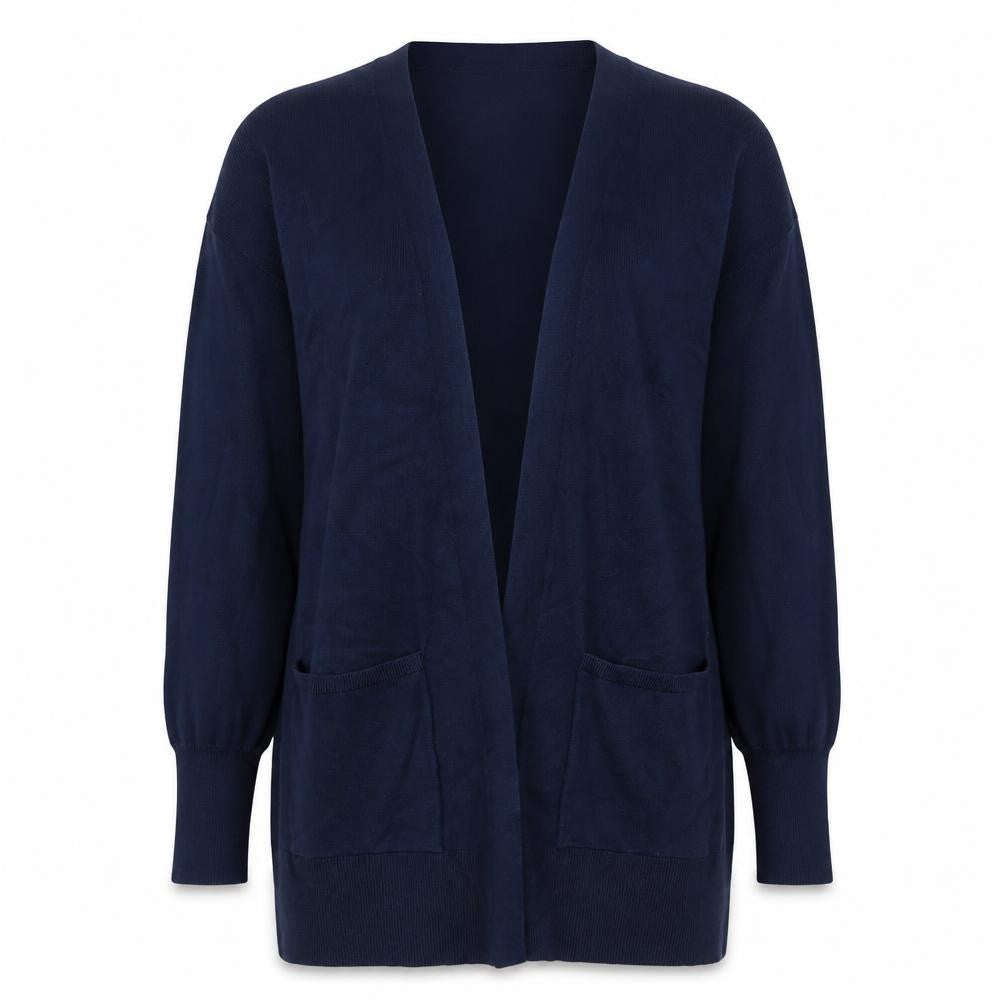 Front view of Marks & Spencer Women's Blue Cardigan, size S, Viscose Blend