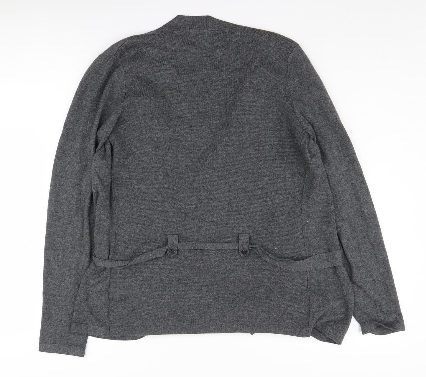 Alexon Women's Grey Cardigan, M, Collared, Belted