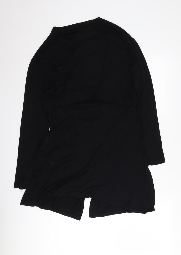 Secret Possessions Women's Black 8-10 Wrap Cardigan