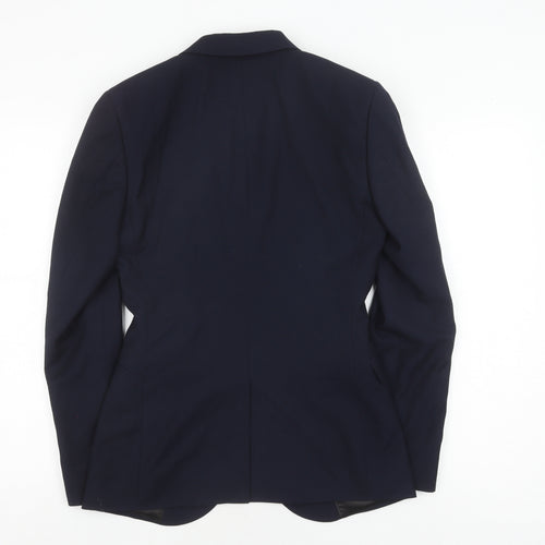 Topman Men's Blue Blazer, 34R Chest, Formal, Excellent