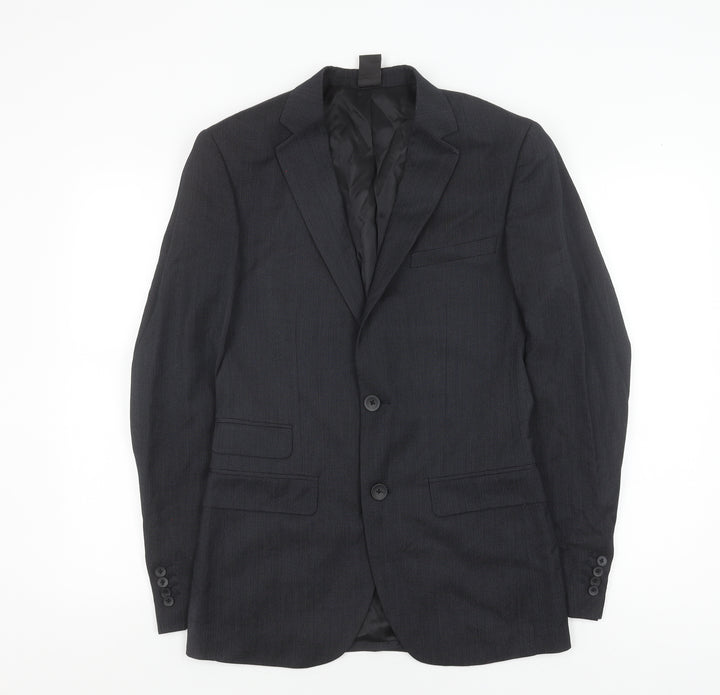 Cold Method Men's Black Blazer 36 Single-Breasted