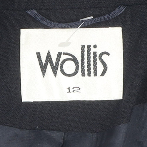 Wallis Women's Black Jacket, Size 12, Classic Fit