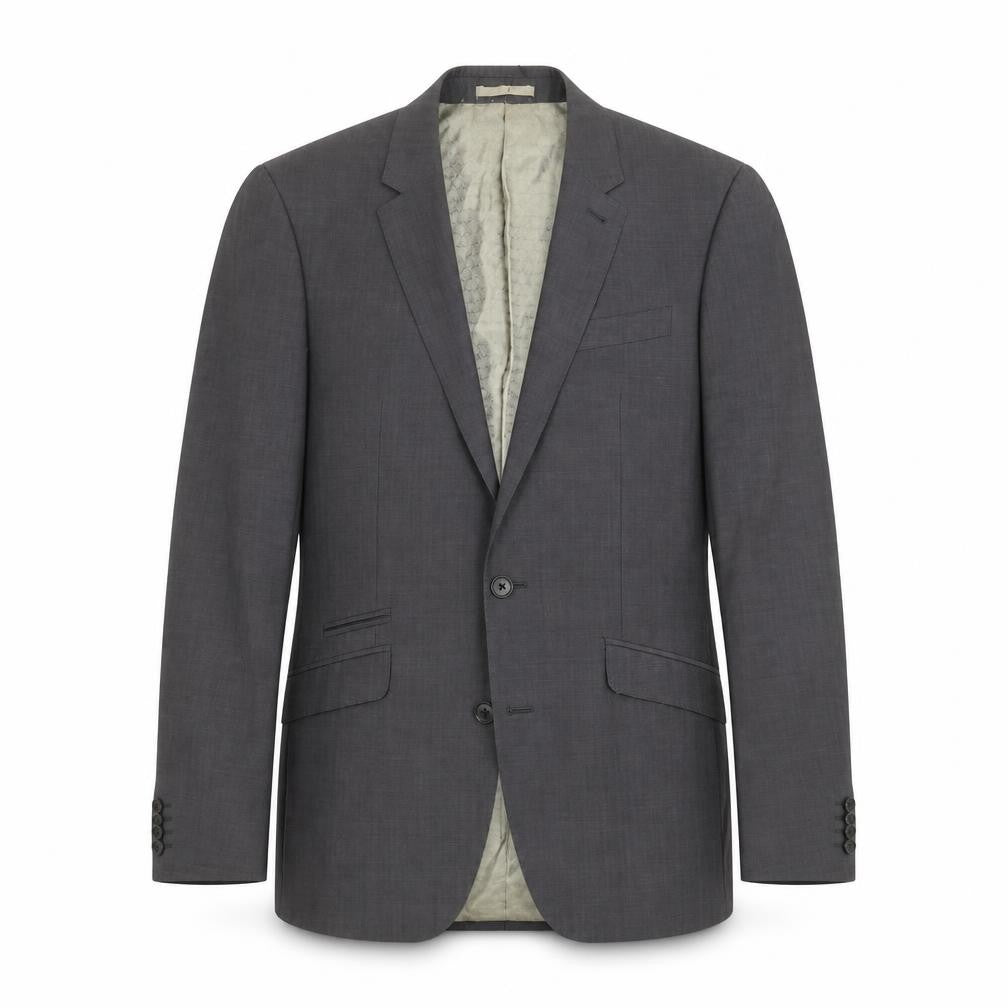 Front view of Next Men's Grey Wool Blazer, 38R, Business Formal
