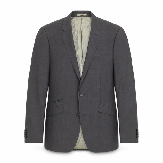 Front view of Next Men's Grey Wool Blazer, 38R, Business Formal