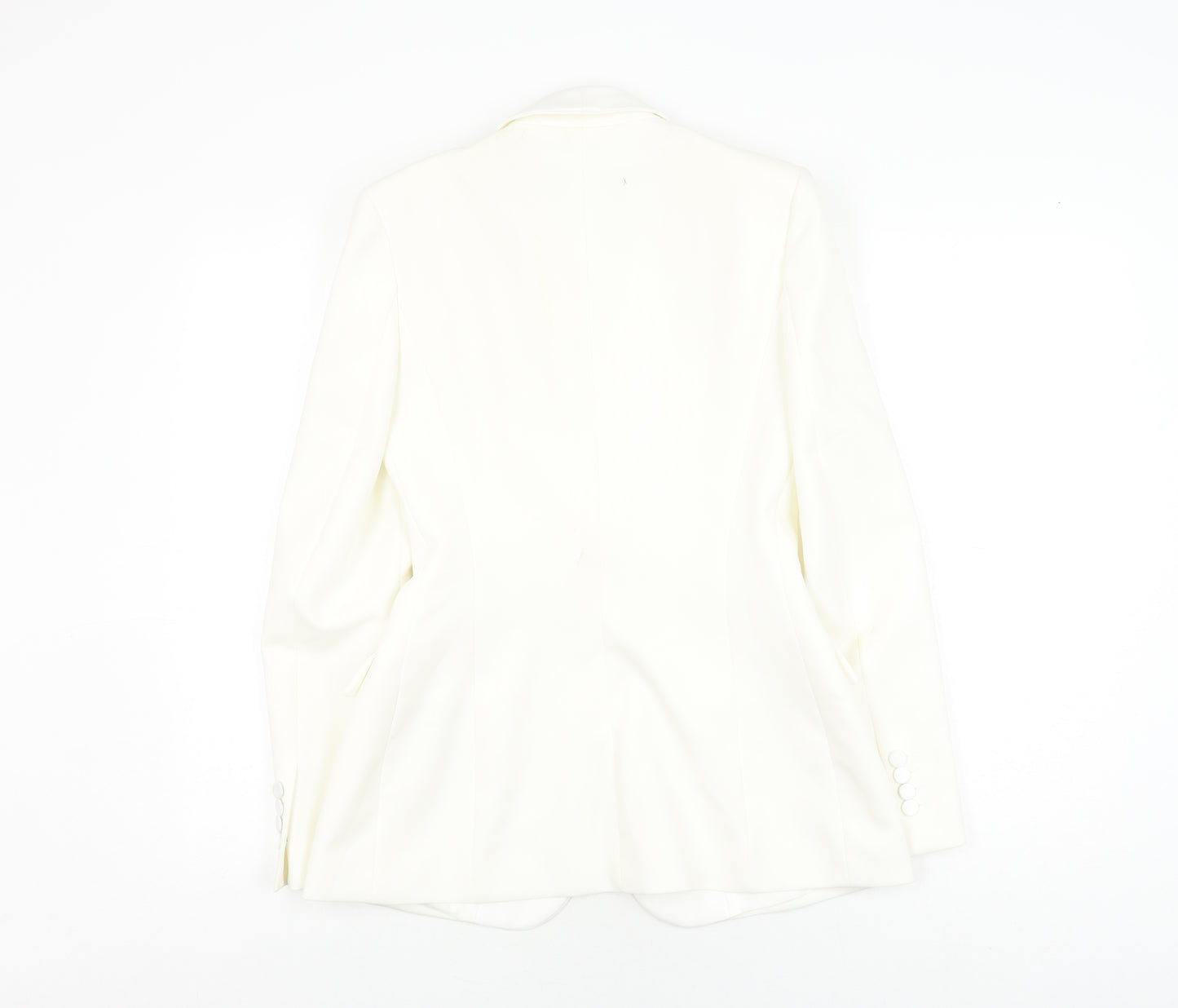 Zara Women's White XS Blazer, Formal, Shawl Lapel