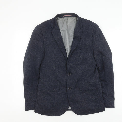 Burton Menswear Blue Blazer, Men's, S, Regular Fit