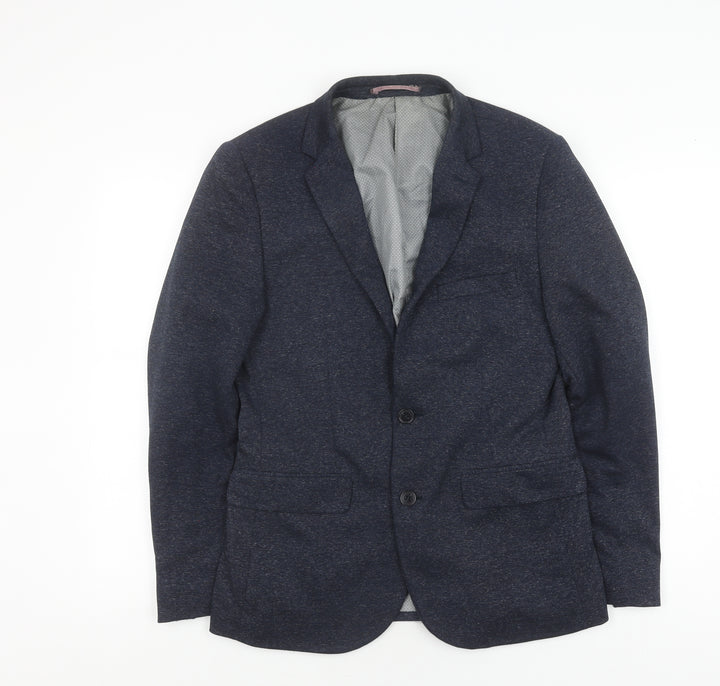 Burton Menswear Blue Blazer, Men's, S, Regular Fit