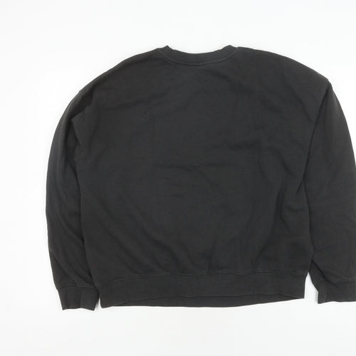 H&M Unisex Black Pullover Sweatshirt M