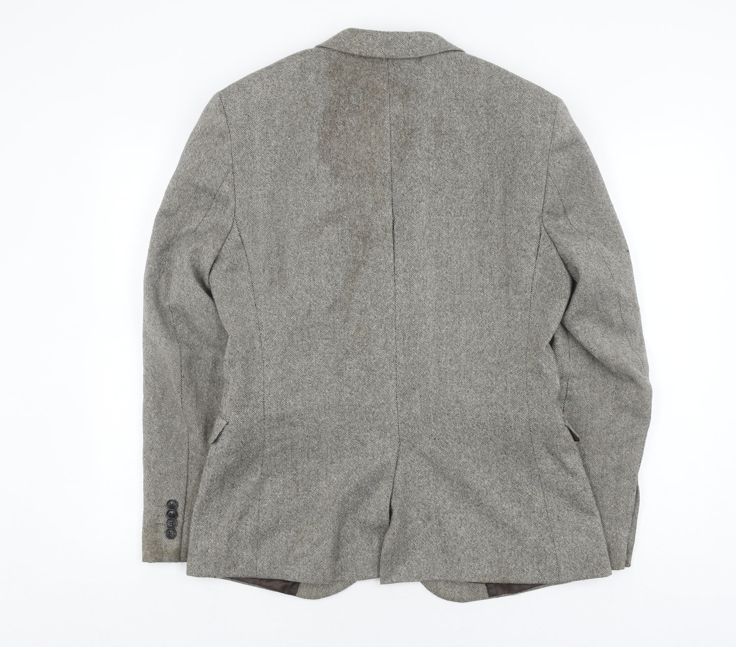 Topman Men's Grey Wool Blend Blazer Size 40R