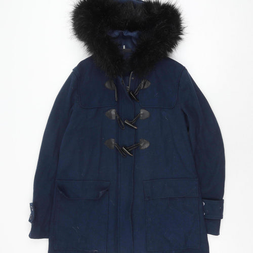 Sparkle & Fade Women's Blue Duffle Coat Size S